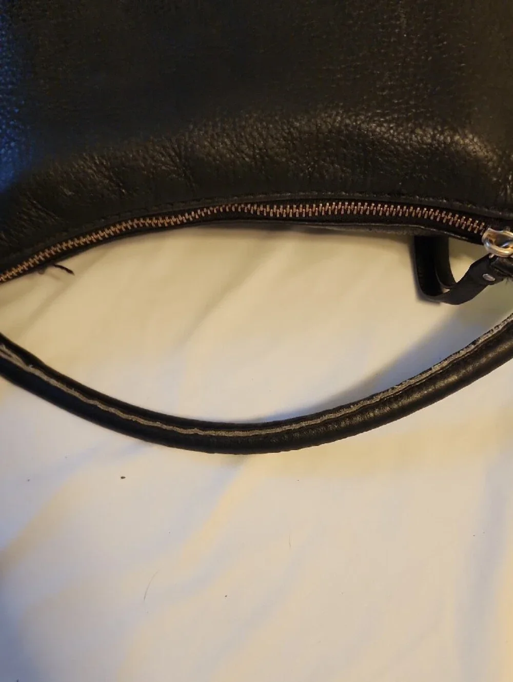 Kate Spade Black Pebbled Leather Hobo with Gold Hardware